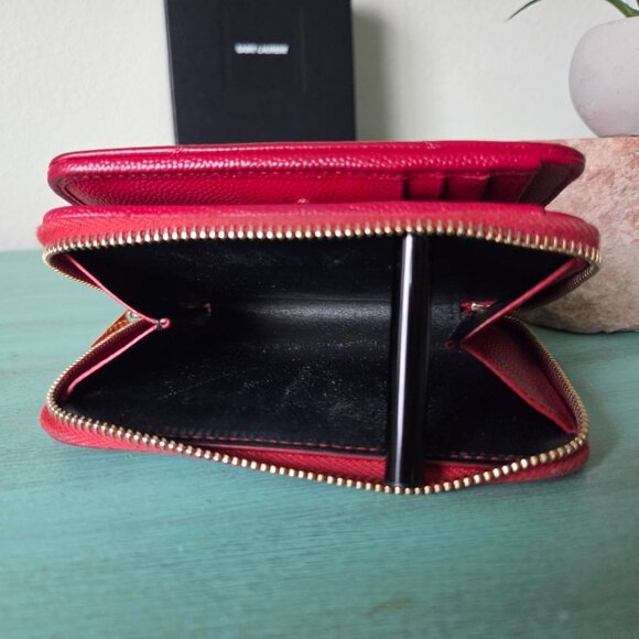 YSL Cassandre Metalassé compact zippy wallet - Picture 8 of 11